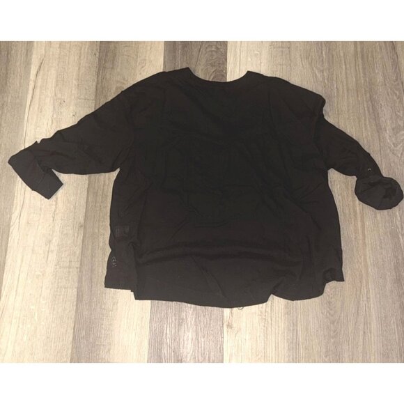 Lovestitch Black Cotton Blouse Size L - Picture 4 of 6